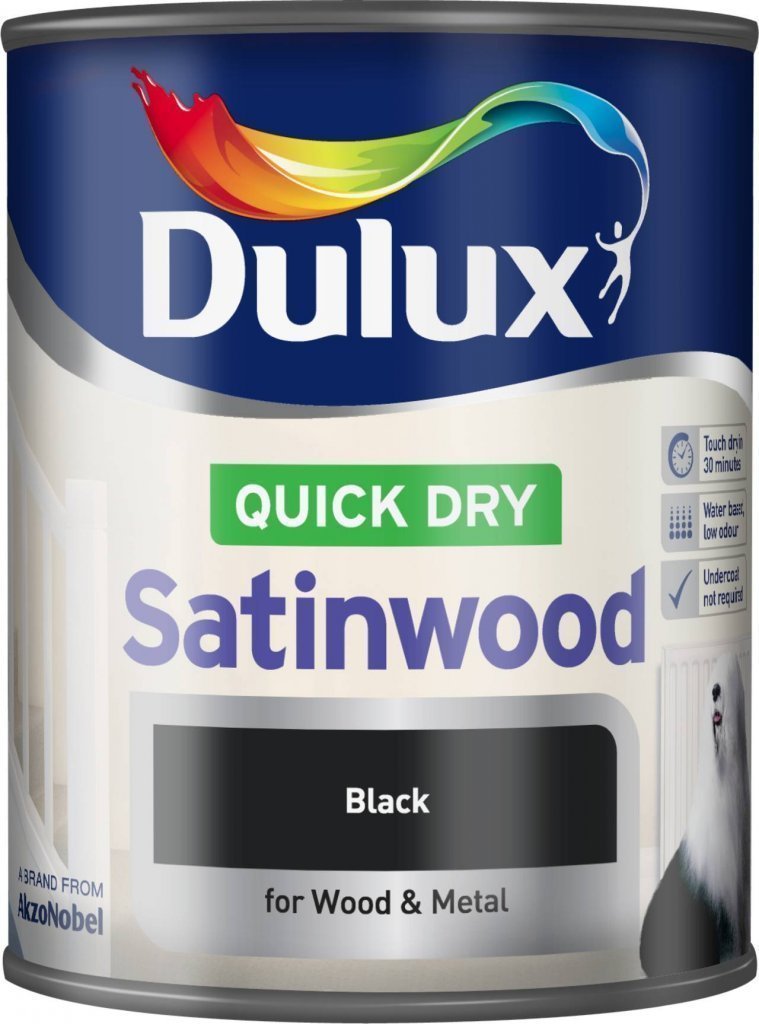 dulux black satinwood